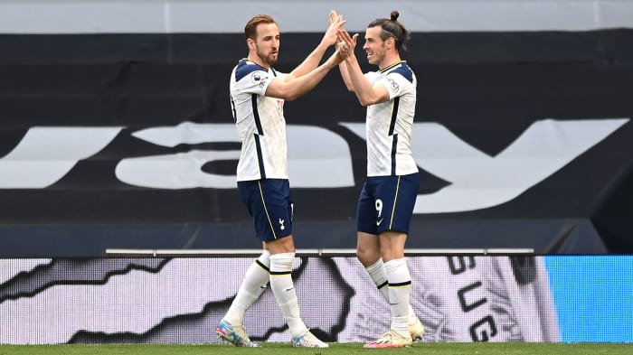 Tottenham's Harry Kane and Gareth Bale